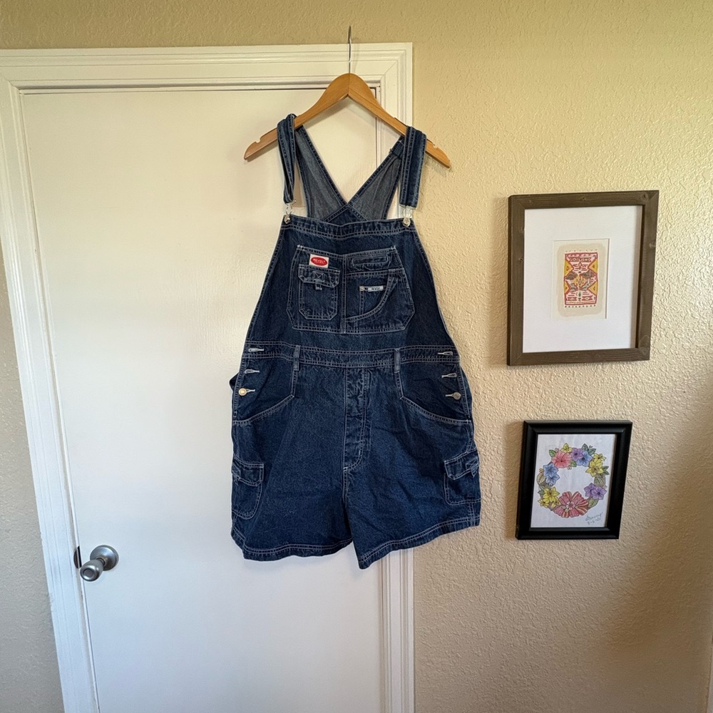 Denim Overalls with Pockets